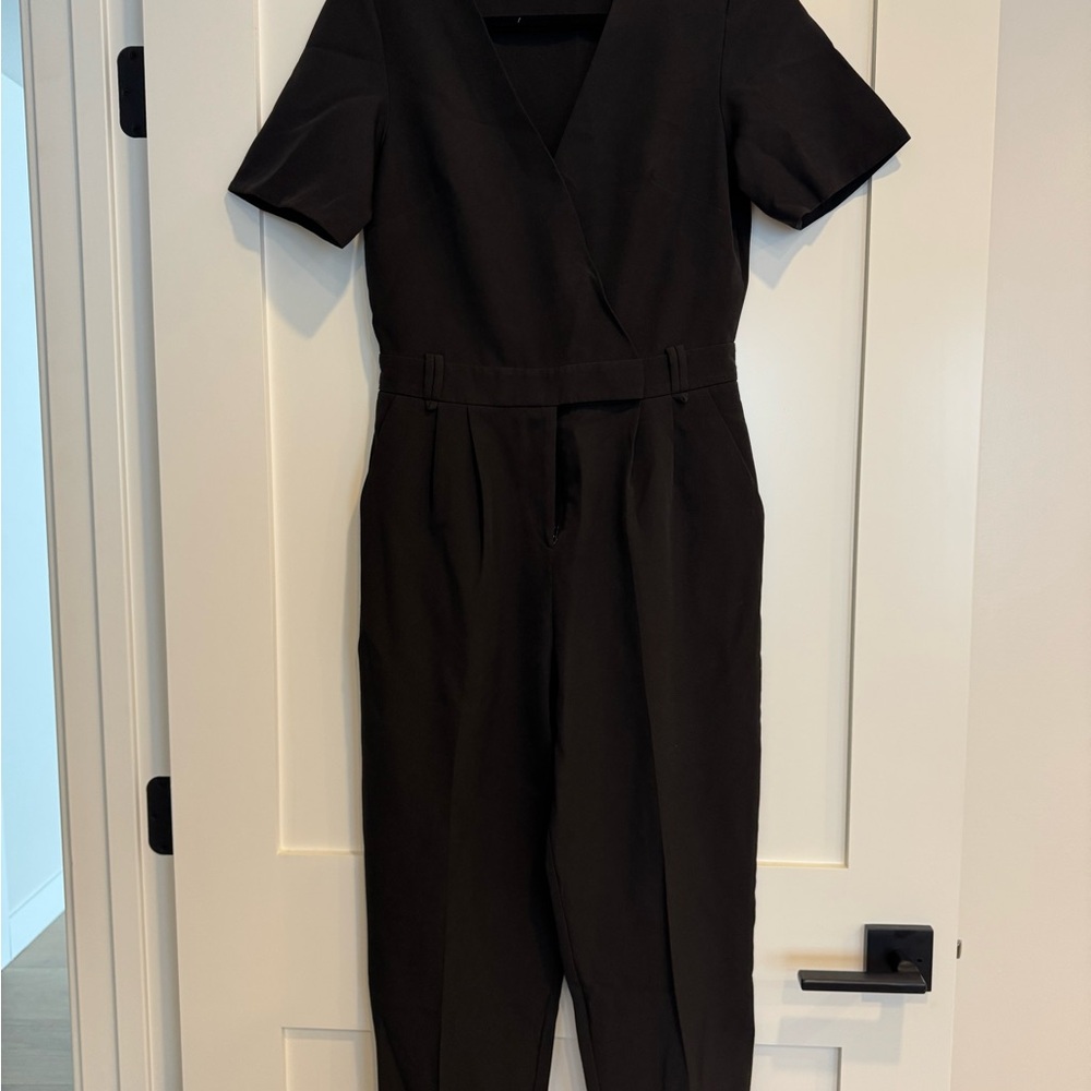 Topshop Classic Black V-Neck Jumpsuit